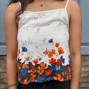 Urban outfitters floral crop top